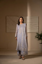 3 Piece Unstitched Embroidered Suit (UF0010)